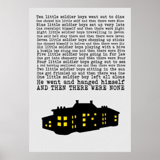 And Then There Were None  Paper Effect Poster
