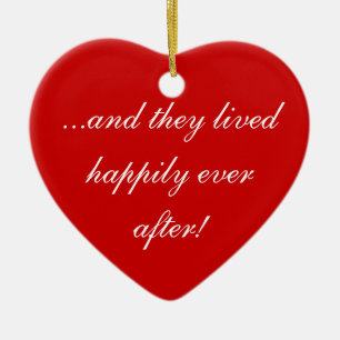 ...and they lived happily ever after! ceramic tree decoration