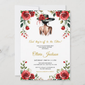 And They’re Off to the Altar! Derby Theme Invitation