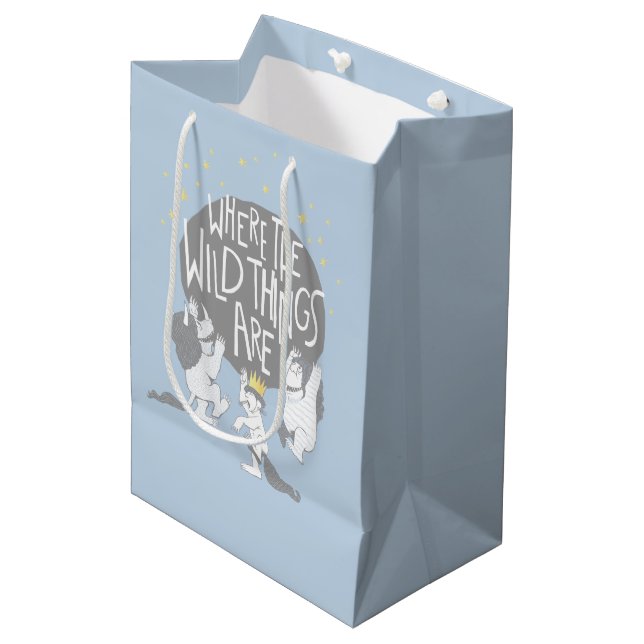 And they Roared Their Terrible Roars! Medium Gift Bag (Front Angled)