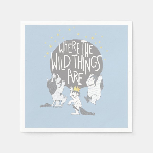 And they Roared Their Terrible Roars! Napkin (Front)