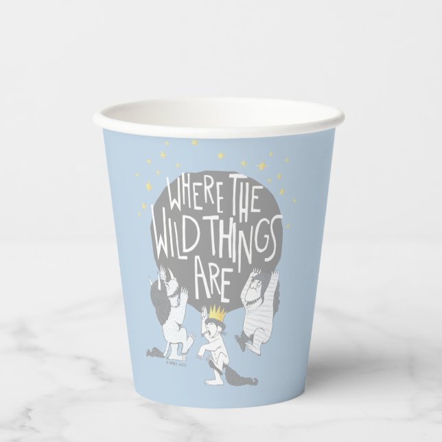 And they Roared Their Terrible Roars! Paper Cups (Front)