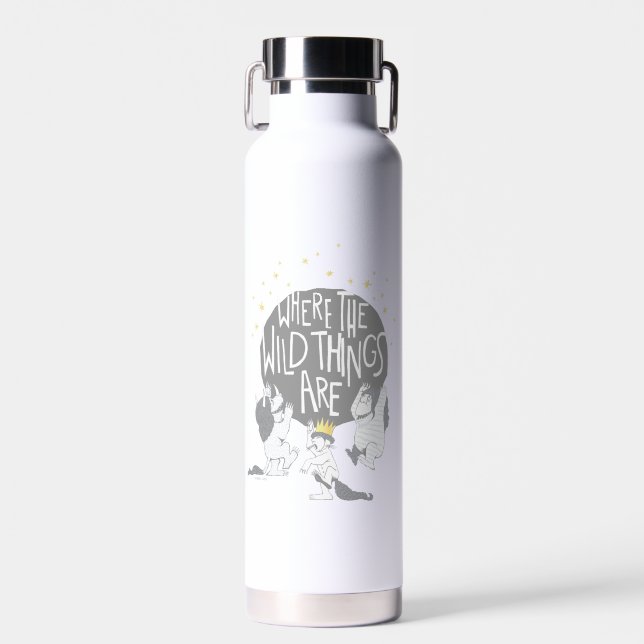 And they Roared Their Terrible Roars! Water Bottle (Front)