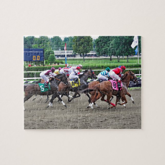 And They're off at Saratoga Jigsaw Puzzle (Horizontal)