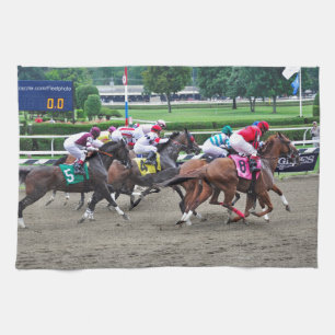 And They're off at Saratoga Tea Towel