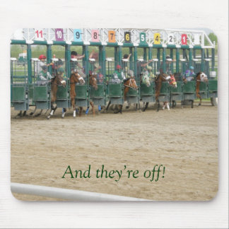 And they're off! mouse pad