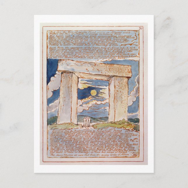 'And this the Form of Mighty Hand...', plate 70 fr Postcard (Front)