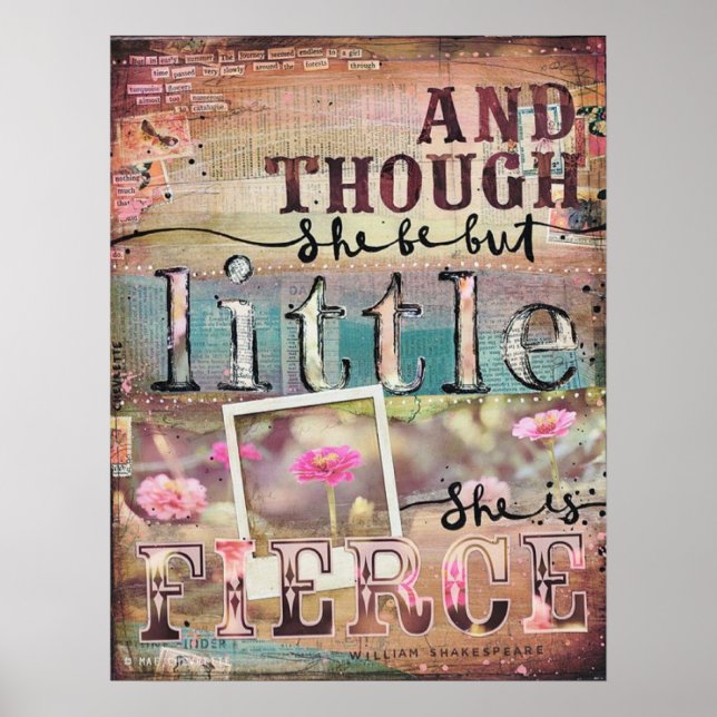 "And though she be but little, she is fierce." Poster (Front)