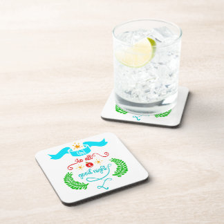 And To All A Good Night Christmas, Typography, ZSG Coaster