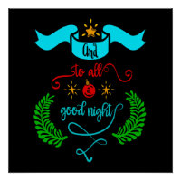 And To All A Good Night Christmas, Typography, ZSG
