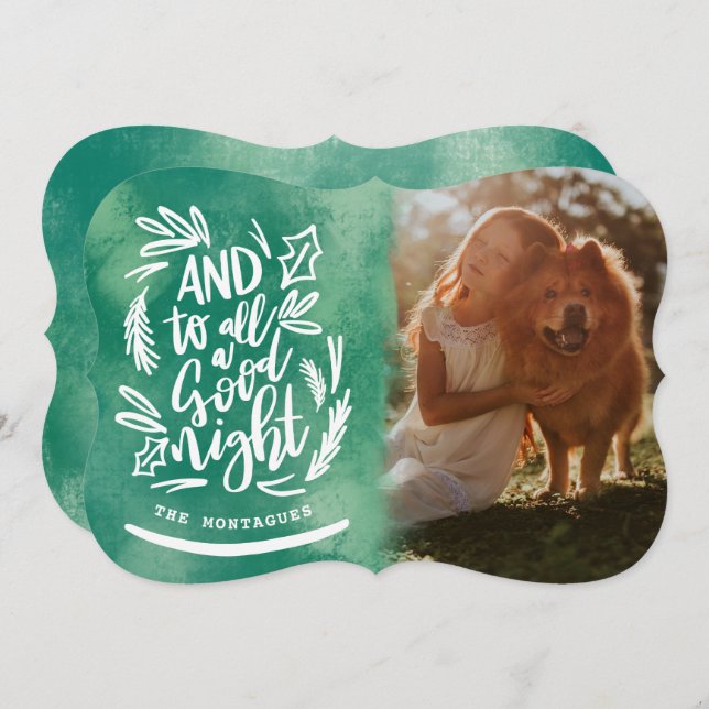 AND TO ALL A GOOD NIGHT INVITATION (Front/Back)