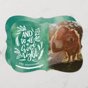 AND TO ALL A GOOD NIGHT INVITATION