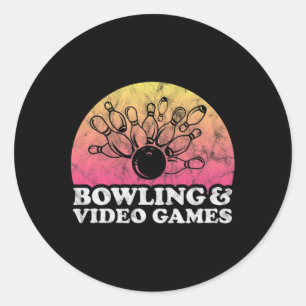 And Video Games Or Video Game  Classic Round Sticker