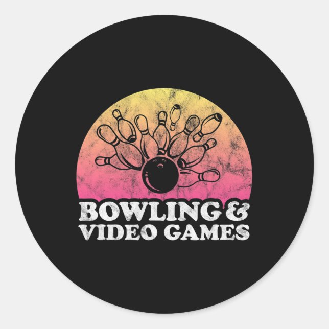 And Video Games Or Video Game  Classic Round Sticker (Front)