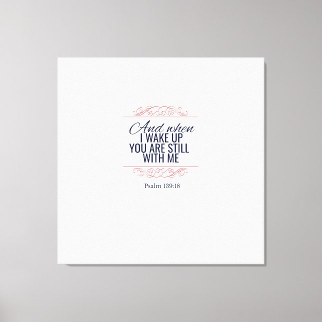 And when I wake up you are still with me Canvas Print (Front)
