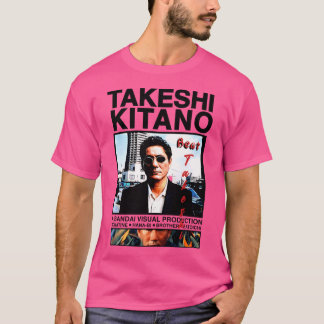 And White Background Design By Takeshi Kitano T-Shirt