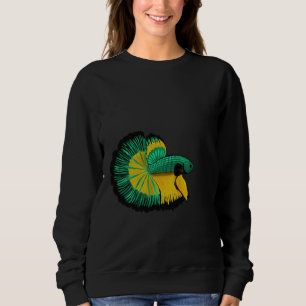 And Yellow Betta Fish Sweatshirt