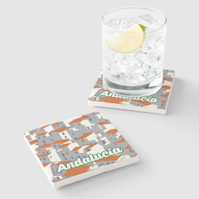 Andalucia 3 stone coaster (Side)