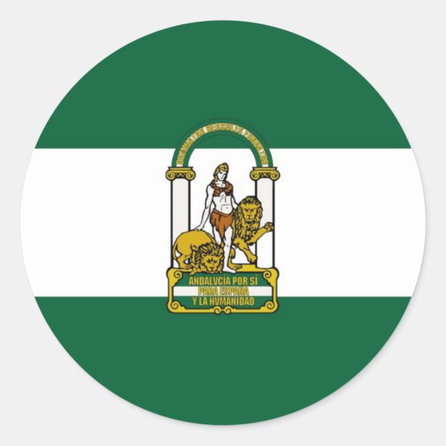 Andalucia Spain Classic Round Sticker (Front)