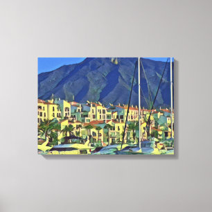 Andalusia - MARBELLA - panorama Canvas Print