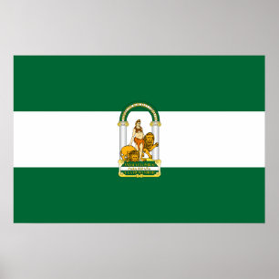 Andalusia, Spain flag Poster