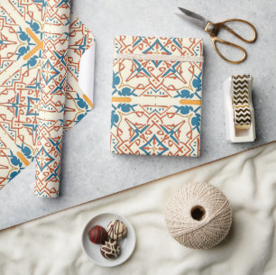 Andalusian-Moroccan mosaics Wrapping Paper