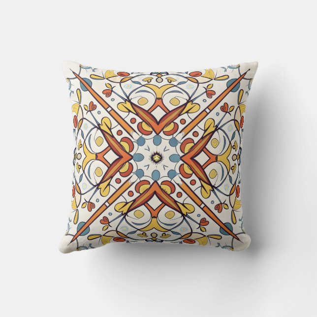 Andalusian mosaic cushion (Back)