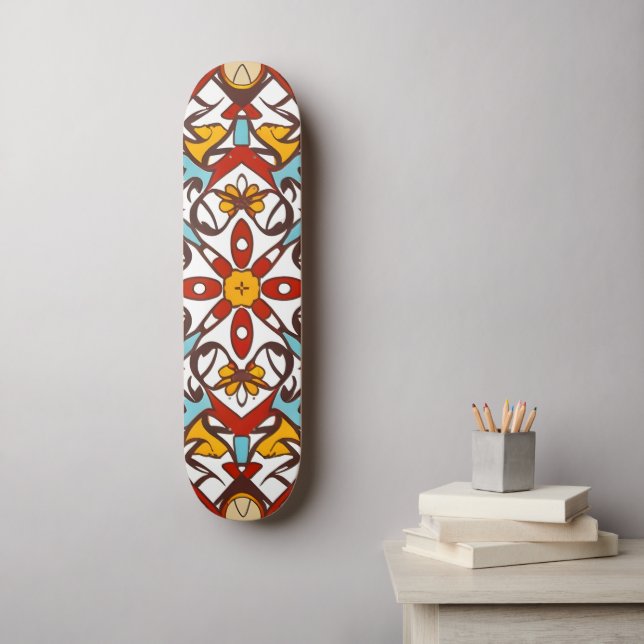 Andalusian mosaic skateboard (Wall Art)
