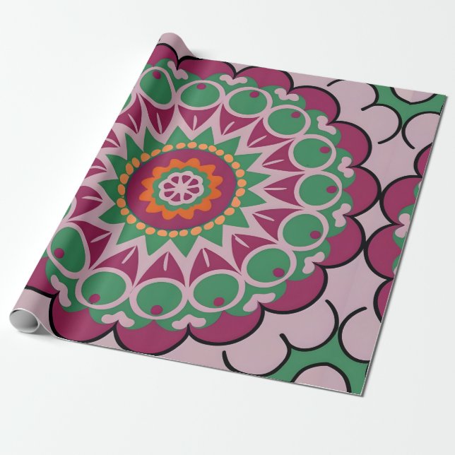 Andalusian mosaics wrapping paper (Unrolled)