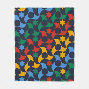 Andalusian Tiles 12 (Alhambra Palace, Granada) Fleece Blanket