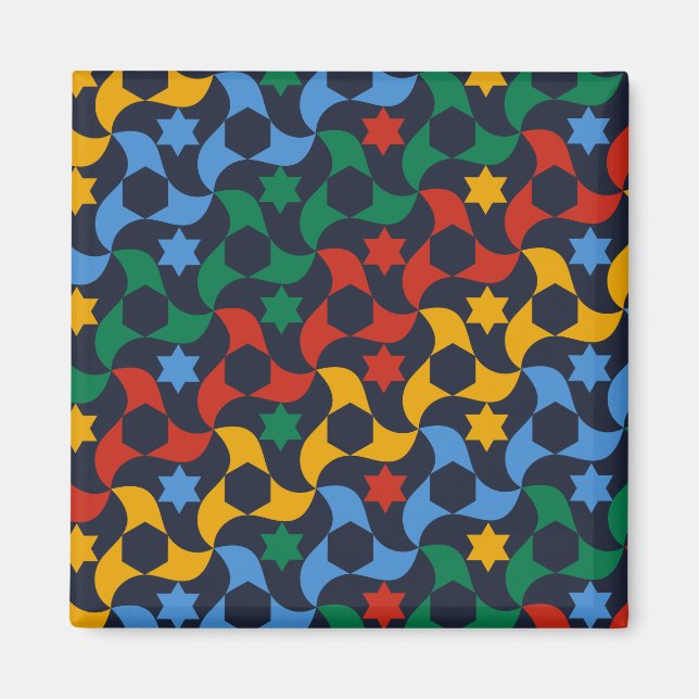 Andalusian Tiles 12 (Alhambra Palace, Granada) Magnet (Front)