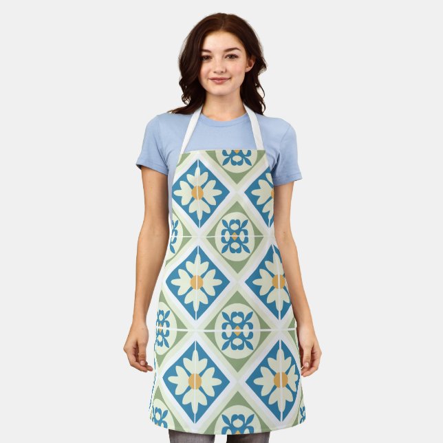 Andalusian Tiles 13 Apron (Worn)
