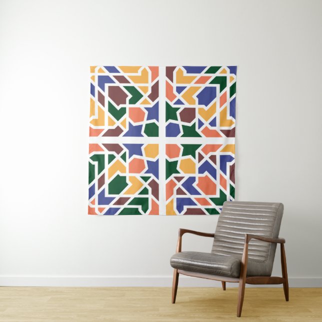 Andalusian Tiles 1 Tapestry (In Situ (Horizontal))