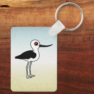 Andean Avocet Cute Birdorable Cartoon Bird Key Ring