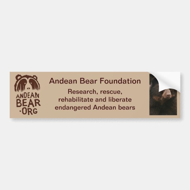Andean Bear Foundation Bumper Sticker (Front)