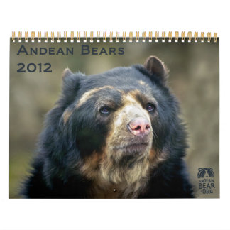 Andean Bears 2012 - 15 month calendar
