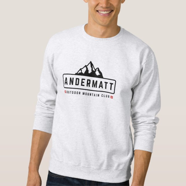Andermatt Switzerland Outdoors   Sweatshirt (Front)