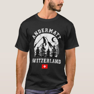 Andermatt Switzerland Ski Resort Alps Alpine Skiin T-Shirt