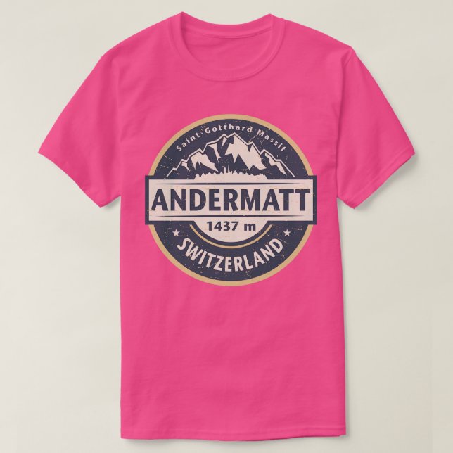 Andermatt Switzerland T-Shirt (Design Front)