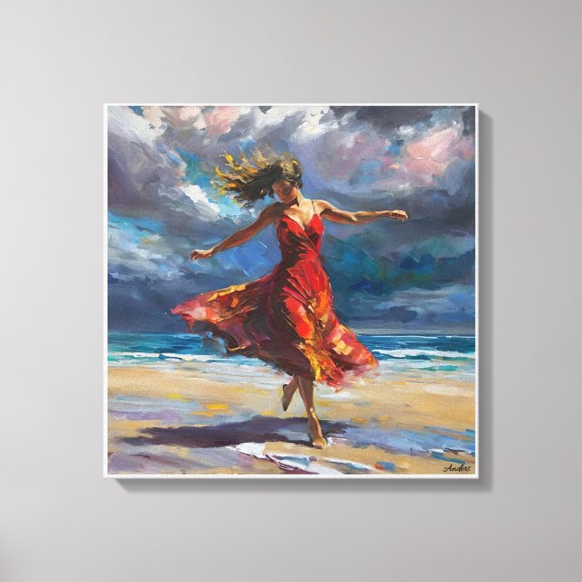 Anders Artistry* "Dancing In The Storm" Canvas Print (Front)