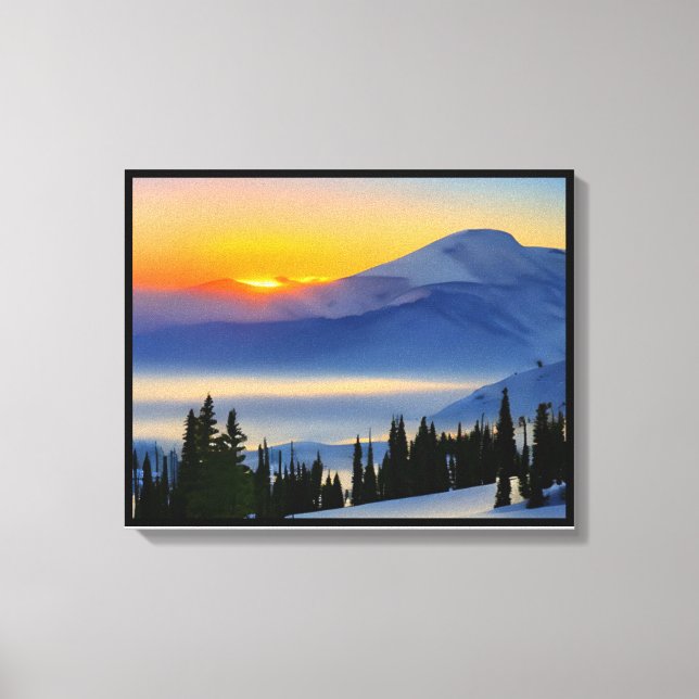 Anders Artistry* Sunrise on the mountains* Canvas Print (Front)