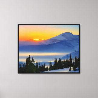 Anders Artistry* Sunrise on the mountains* Canvas Print