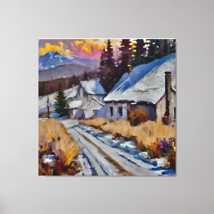Anders Artistry- The famrhouse down the road Canvas Print