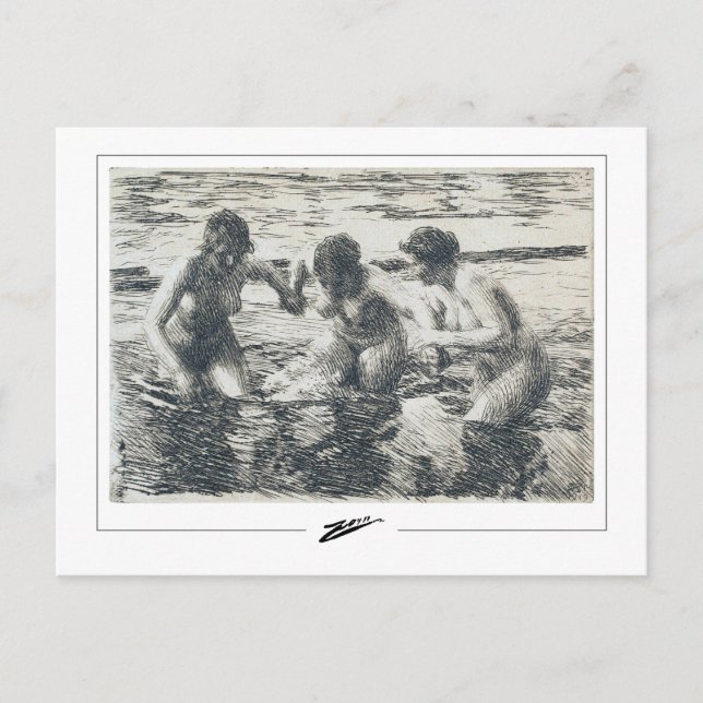 Anders Zorn #328 - Fine Art Postcard (Front)