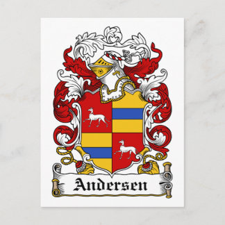 Andersen Family Crest Postcard