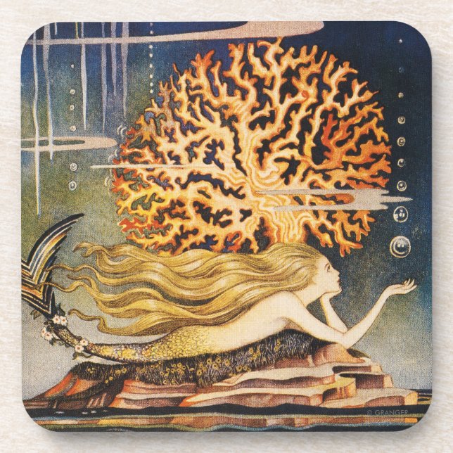 Andersen: Little Mermaid Drawing Coaster (Front)