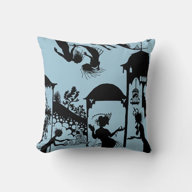 Andersen: Little Mermaid Silhouette Cushion (Front)