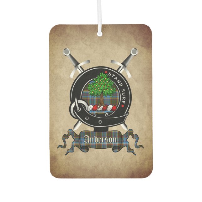 Anderson Clan Badge Car Air Freshener (Front)