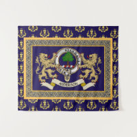Anderson Clan Badge Personalised Blue