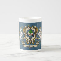 Anderson Clan Badge w/Unicorn Bone China Mug